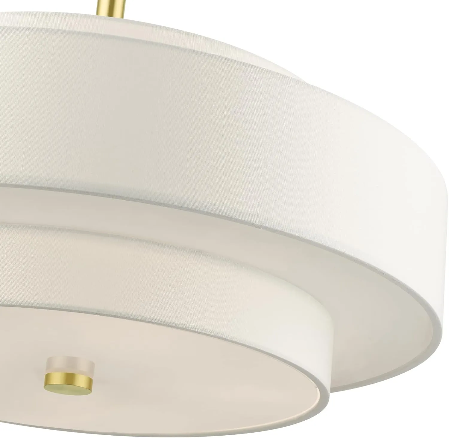 Livex Lighting 50875-12 Meridian 5 Light Chandelier, Satin Brass, 24 x 24 x 53