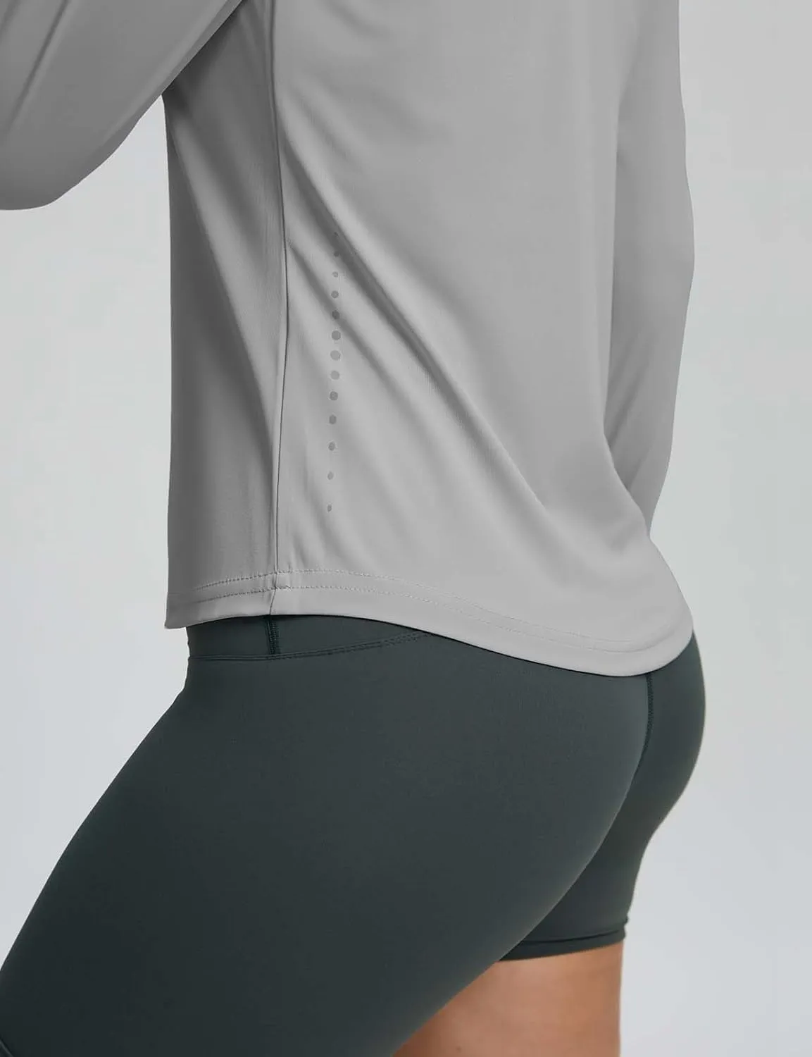 Long Sleeve Workout Tops for Women Lightweight Running Shirts Quick Dry Athletic Shirts Active Exercise