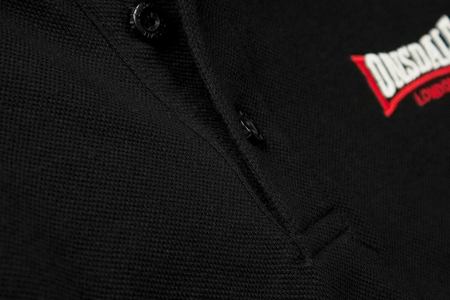 Lonsdale Classic Men's Polo Shirt Embroidered Logo 100% Cotton Pique Slim-Fit