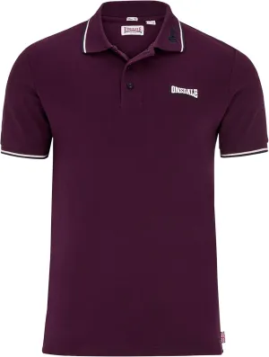 Lonsdale Classic Men's Polo Shirt Embroidered Logo 100% Cotton Pique Slim-Fit