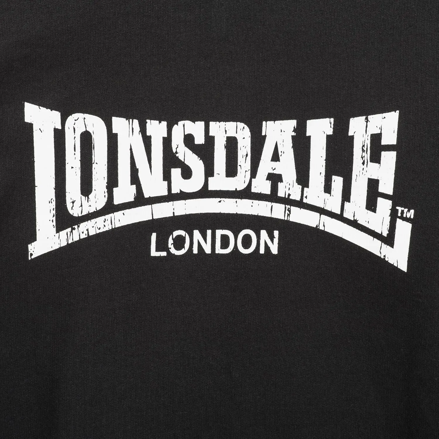 Lonsdale Men´s Regular-fit Hoodie Hooded Sweatshirt Black