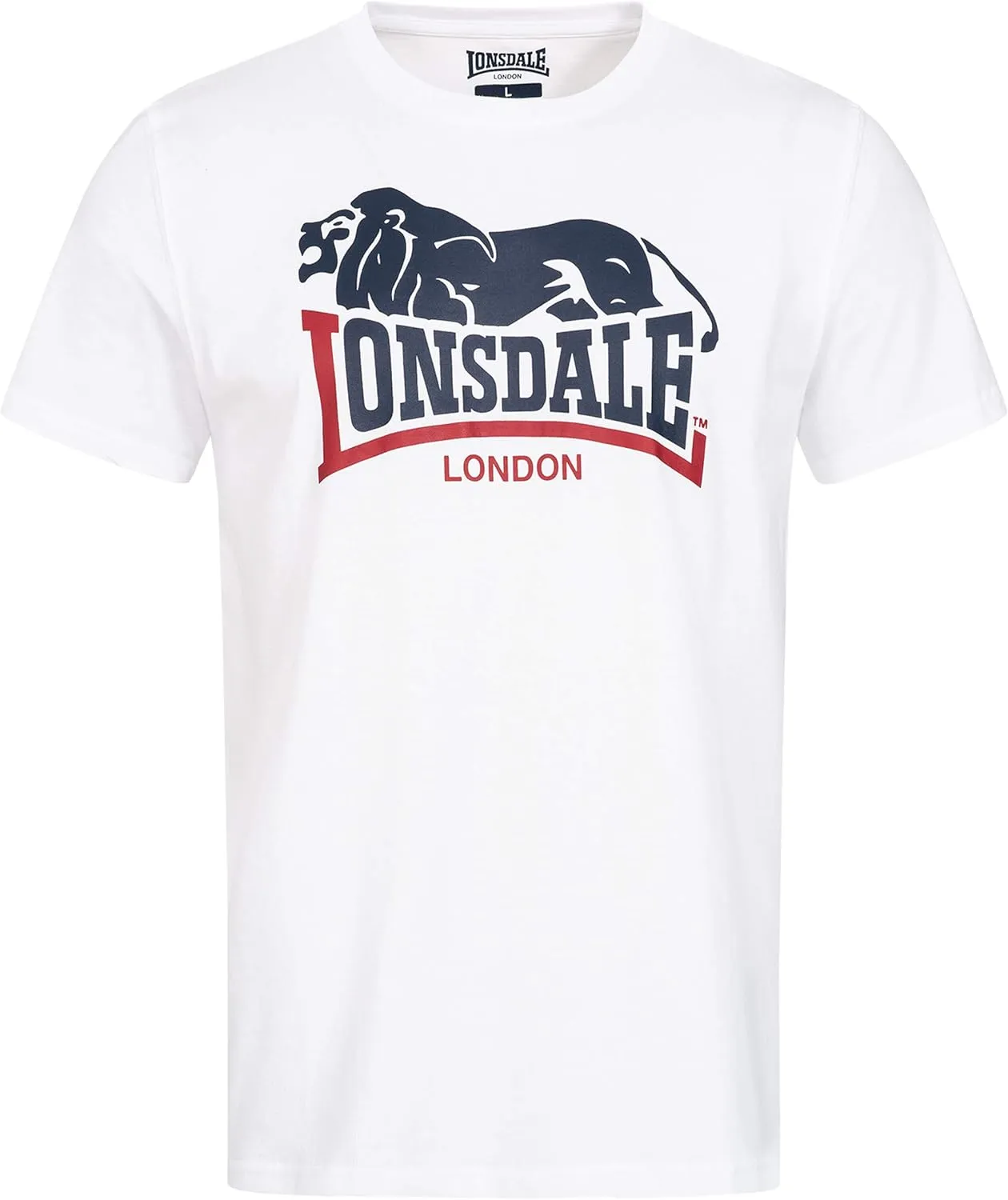 Lonsdale Men´s Regular Fit T-Shirt Hopperton Special Edition White Size 2XL (XXL) (Regular-Fit)
