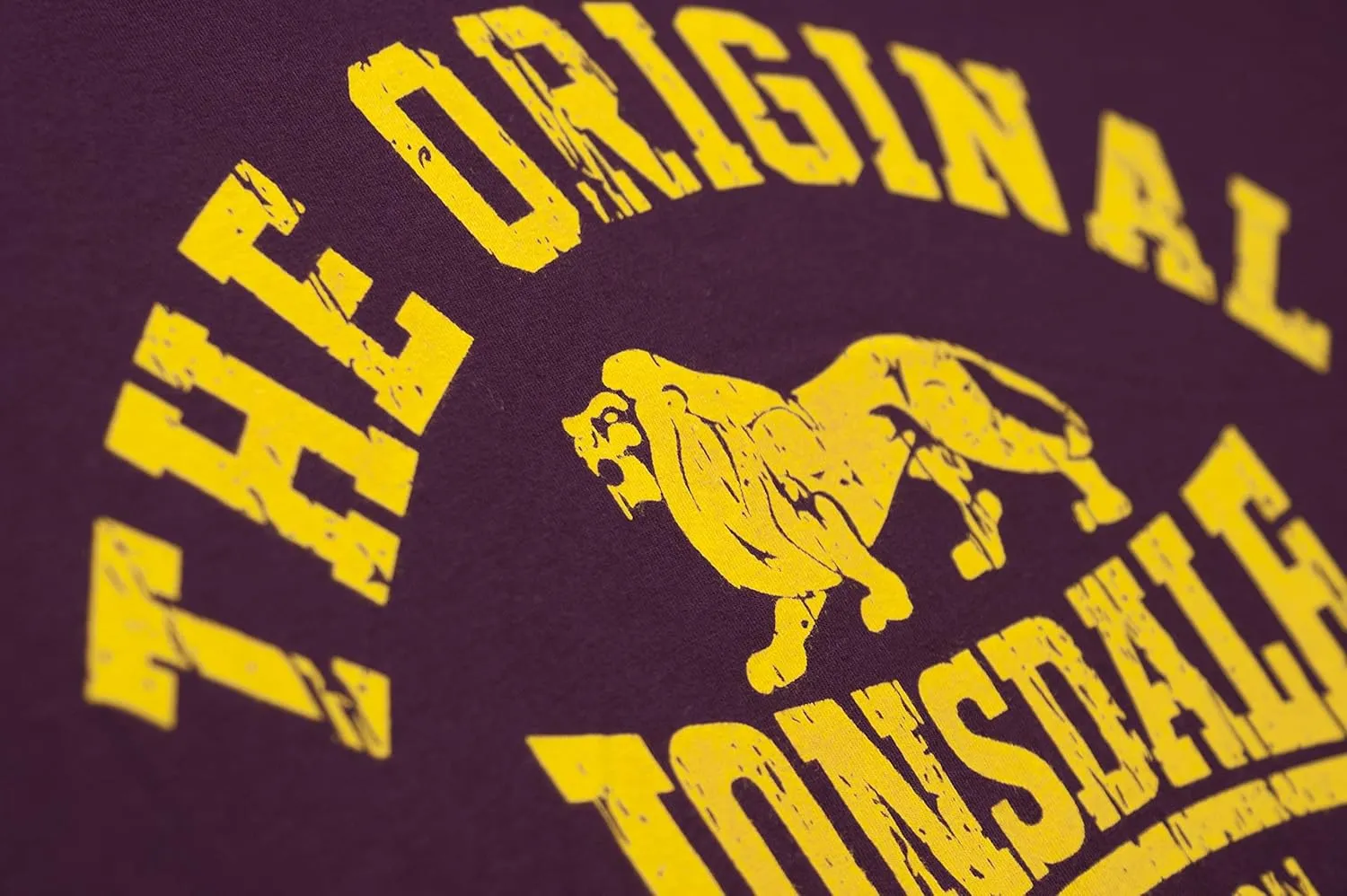 Lonsdale Men´s T-Shirt Oxblood The Original Lion Regular-Fit