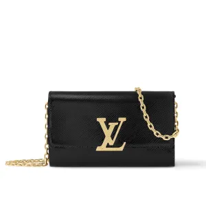 LV POCHETTE LOUISE BAG BLACK 22CM M23756