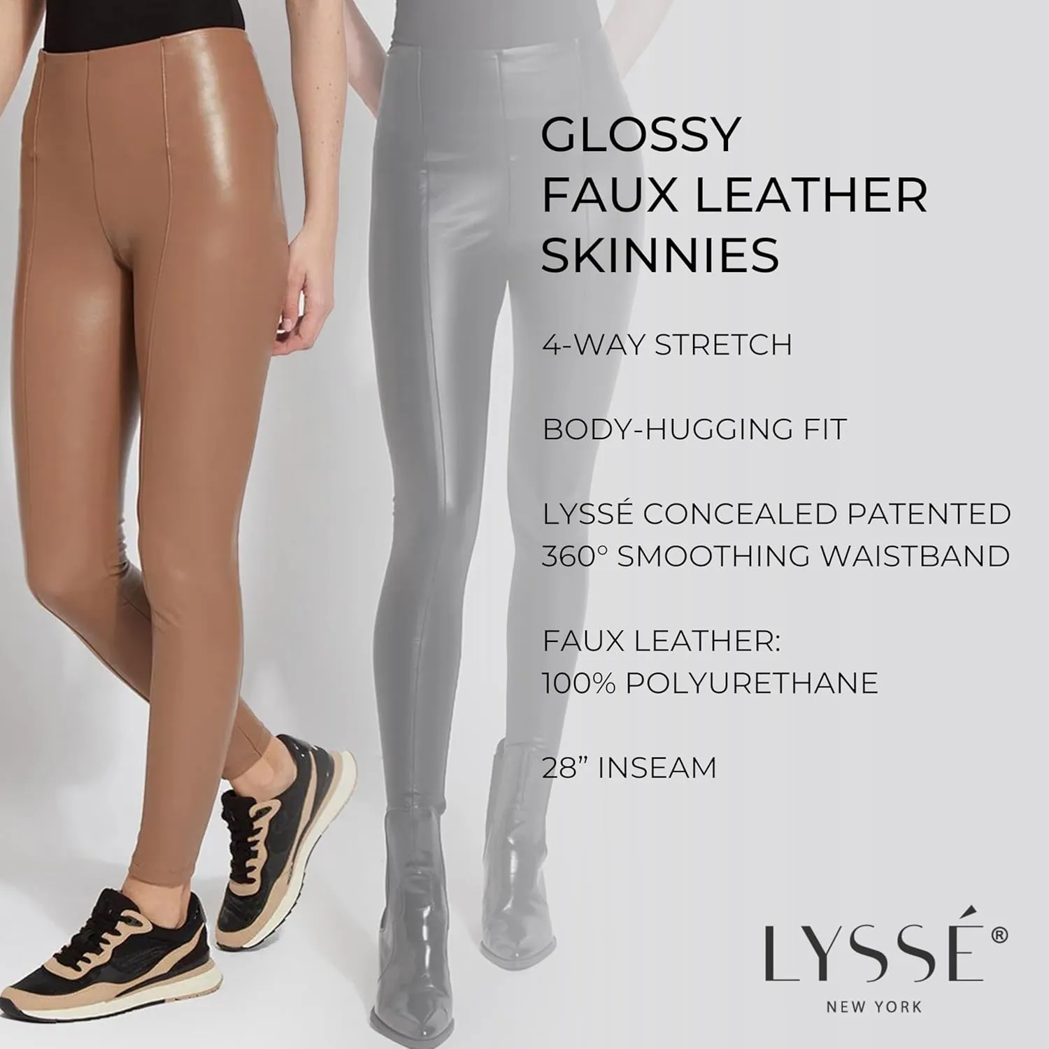Lyssé Women's Plus Size Hi Waist Vegan Legging