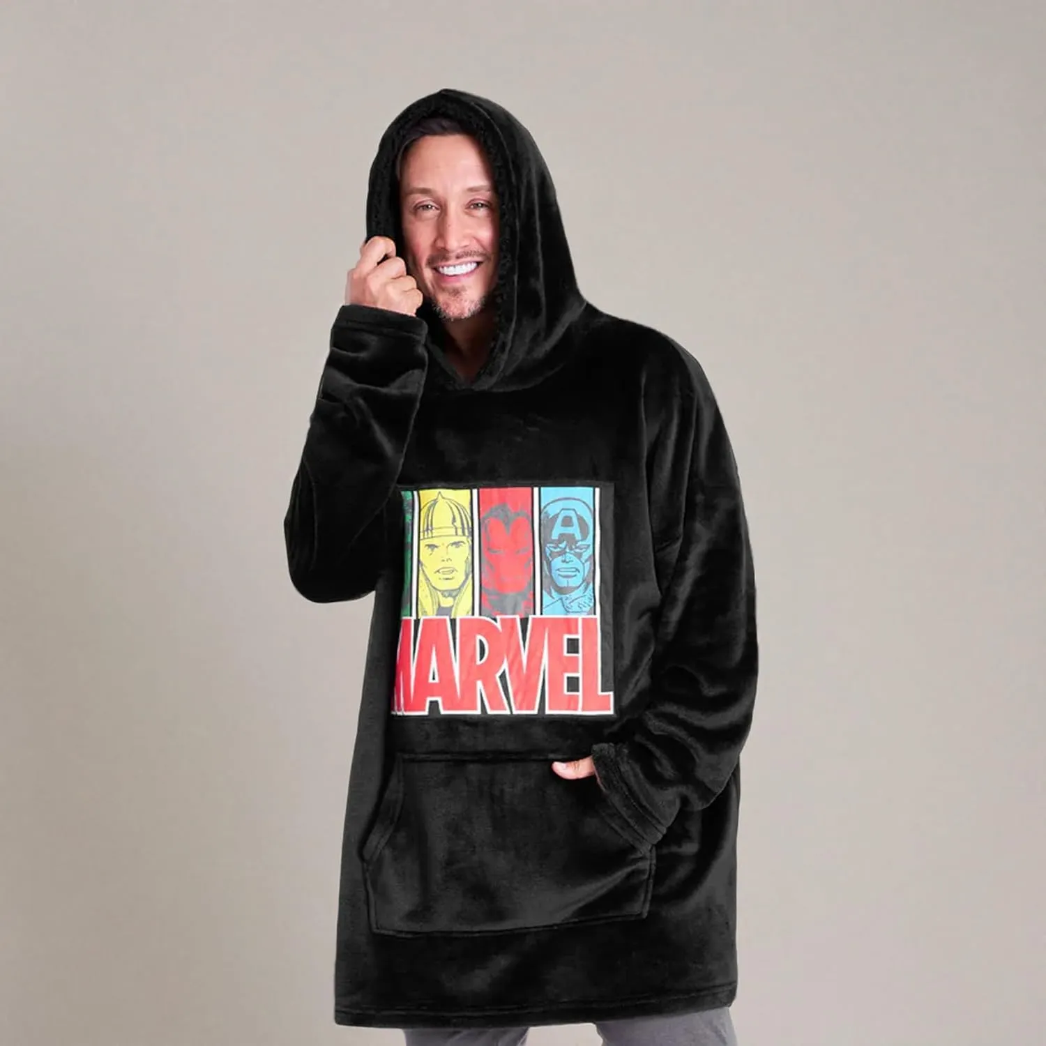 Marvel Blanket Hoodie,Soft and Comfortable Oversized Hoodie for Men and Women,Trendy Wearable Blanket Adults & Teens Can Wear
