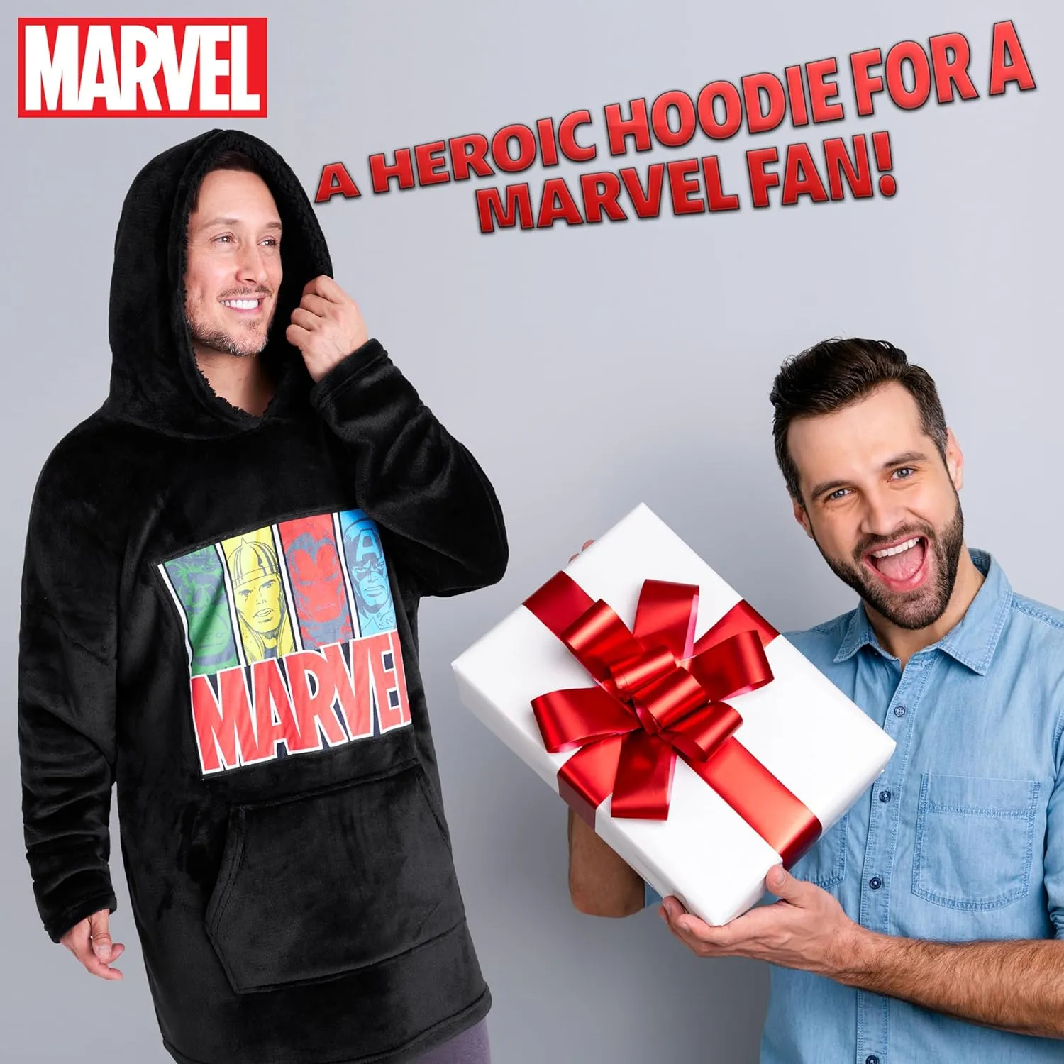 Marvel Blanket Hoodie,Soft and Comfortable Oversized Hoodie for Men and Women,Trendy Wearable Blanket Adults & Teens Can Wear