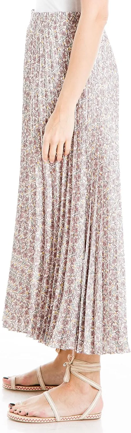 Max Studio Women's Long Pleated Skirt