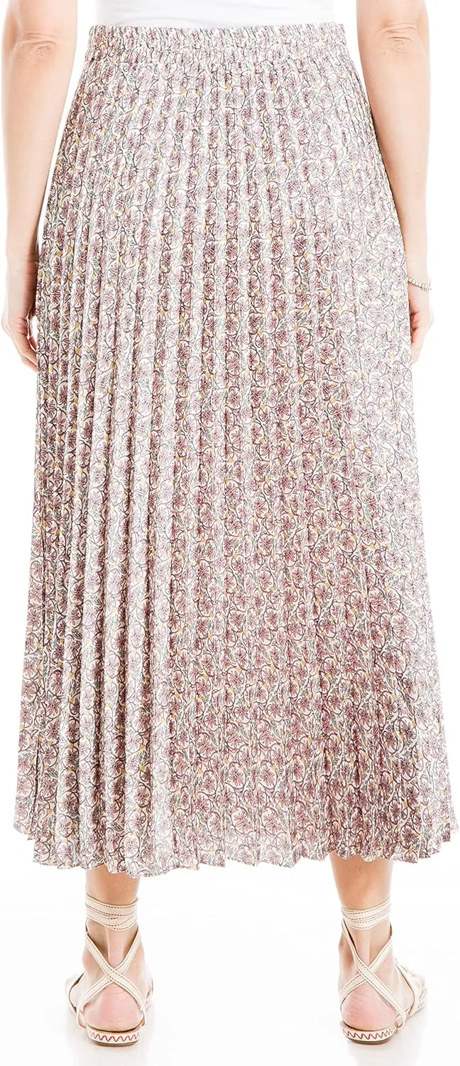 Max Studio Women's Long Pleated Skirt