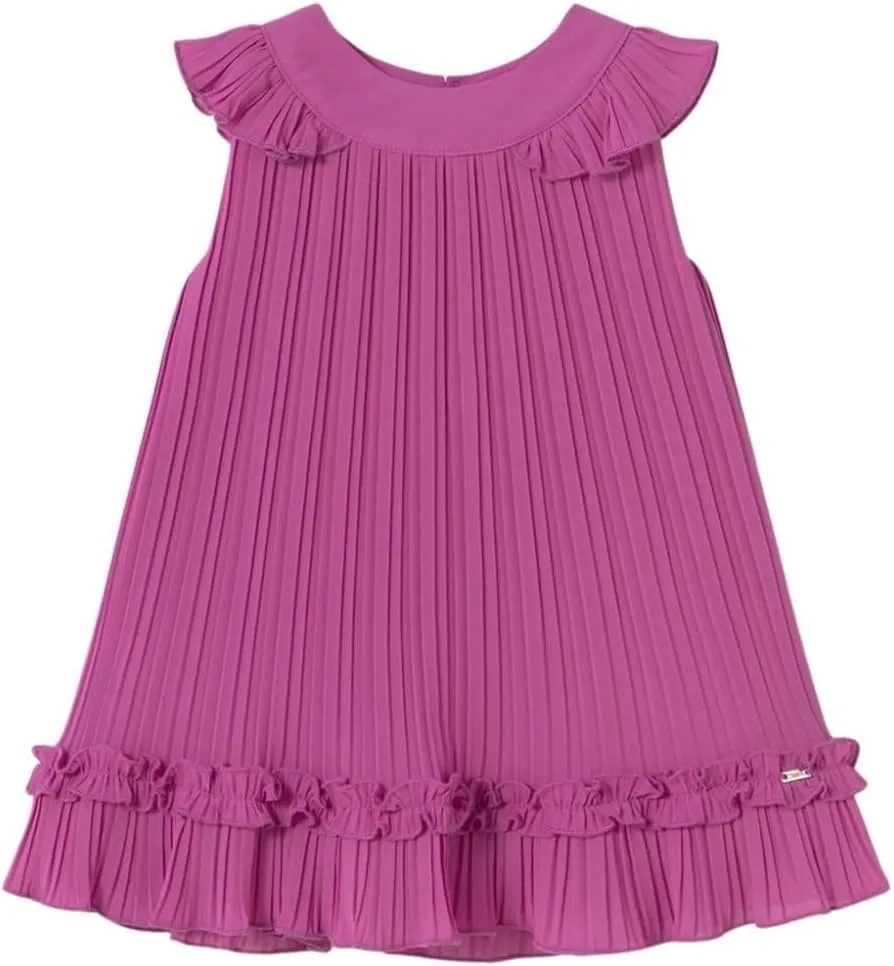 Mayoral Pleated Dress for Baby-Girls Orchid