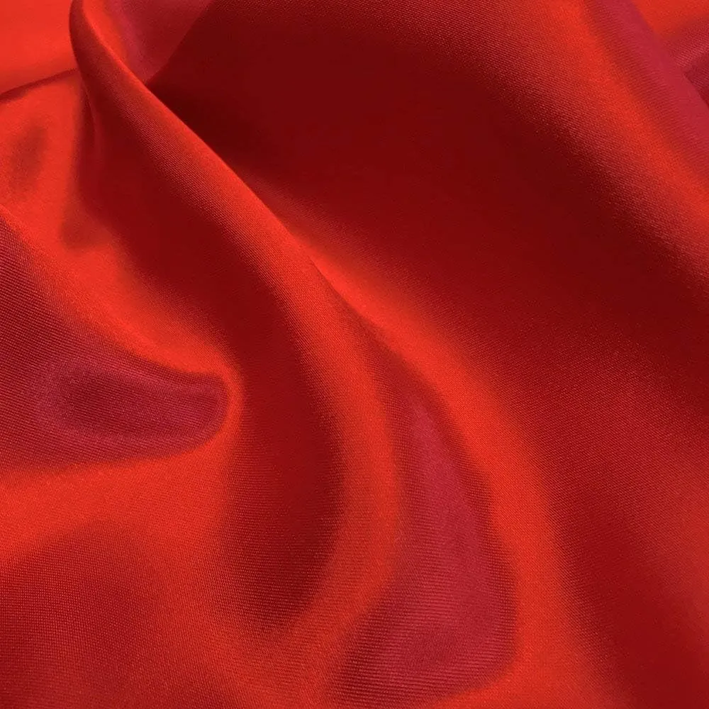 MDS Pack of 10 Yard Charmeuse Satin Fabric for Wedding Arch Drapery Panel Party Event Banquet Decoration Home Curtain Dress DIY Crafts Costumes Apparel Bridal Silky Sateen 44" Wide - Red