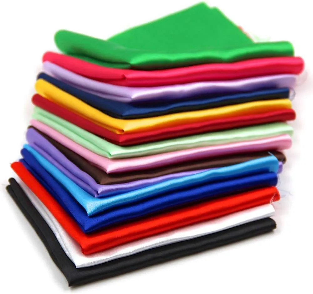 MDS Pack of 10 Yard Charmeuse Satin Fabric for Wedding Arch Drapery Panel Party Event Banquet Decoration Home Curtain Dress DIY Crafts Costumes Apparel Bridal Silky Sateen 44" Wide - Red