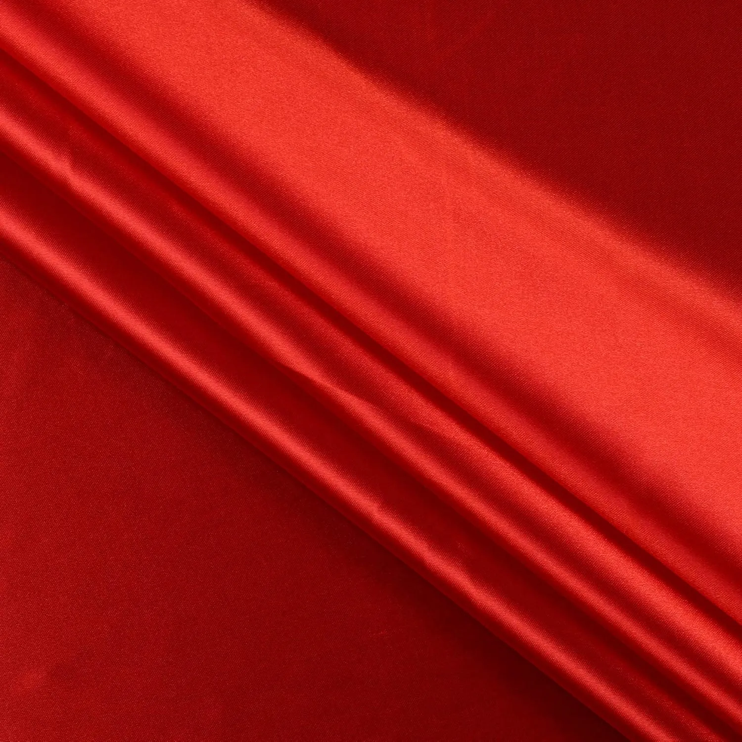 MDS Pack of 10 Yard Charmeuse Satin Fabric for Wedding Arch Drapery Panel Party Event Banquet Decoration Home Curtain Dress DIY Crafts Costumes Apparel Bridal Silky Sateen 44" Wide - Red