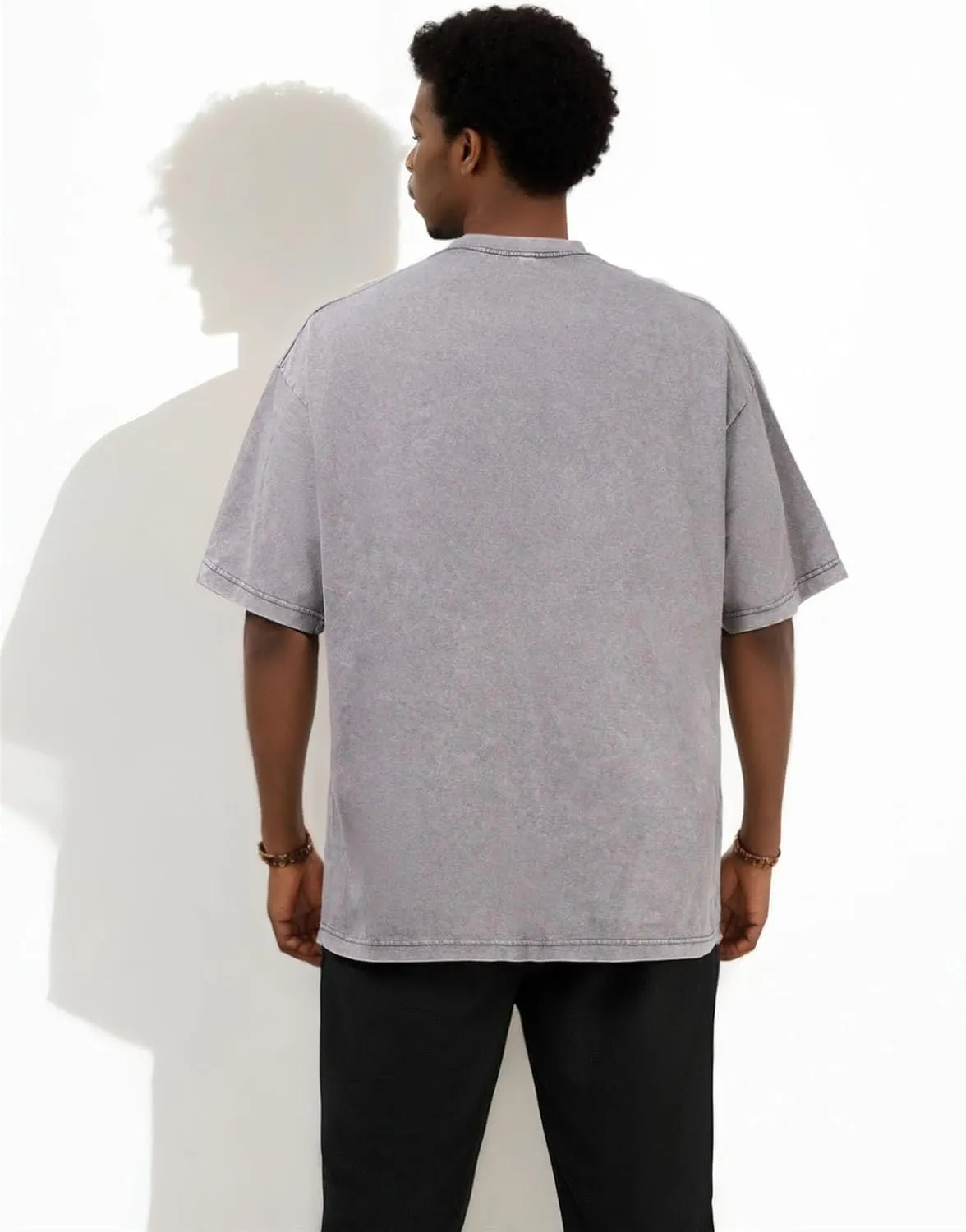 Men's Acid Wash T-Shirts Oversized Unisex T Shirt Cotton Short Sleeve Shirts Casual Tee for Women