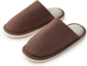 Men's Cotton and Linen Breathable Cotton Slippers Japanese-style Soft-soled Indoor Home Deodorant and Warm Winter