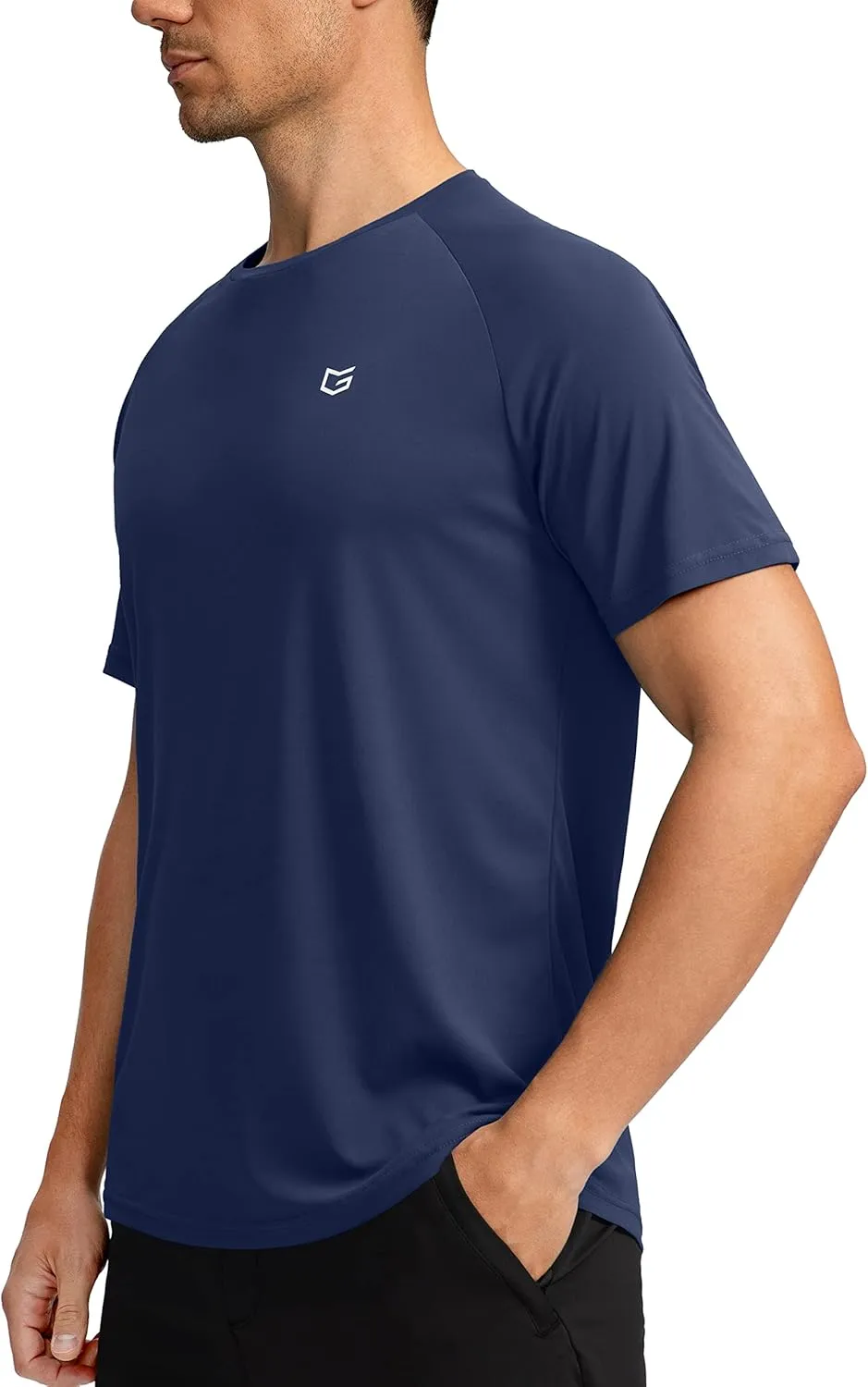 Men's Dry Fit Short Sleeve T-Shirt Crewneck Lightweight Tee Shirts for Men Workout Athletic Casual