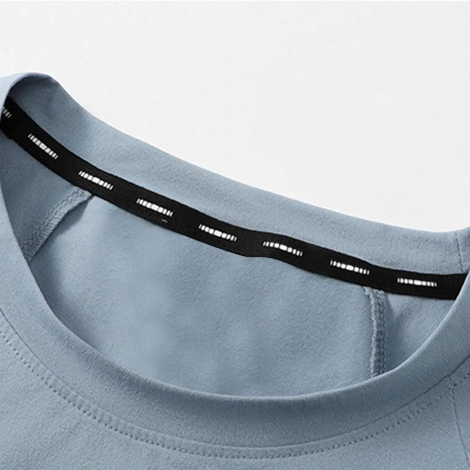 Mens Ice Silk Shirts Summer Lightweight Quick Dry Crewneck Short Sleeve Tees Blouse Casual Moisture Wicking Gym Tops