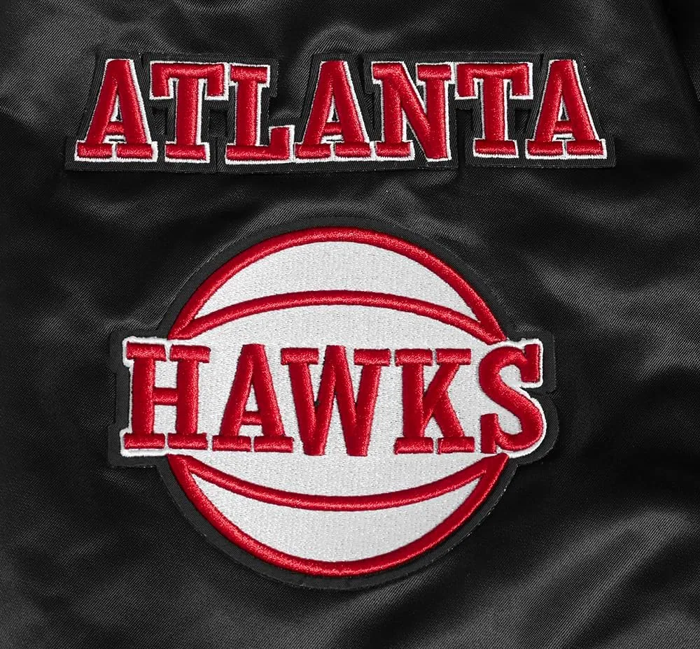 Mens NBA Old English Satin Jacket