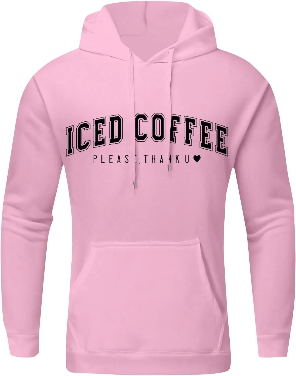 Mens Oversized Letter Print Hoodies Long Sleeve Casual Graphic Sweatshirt New York Drawstring Pullover with Pocket