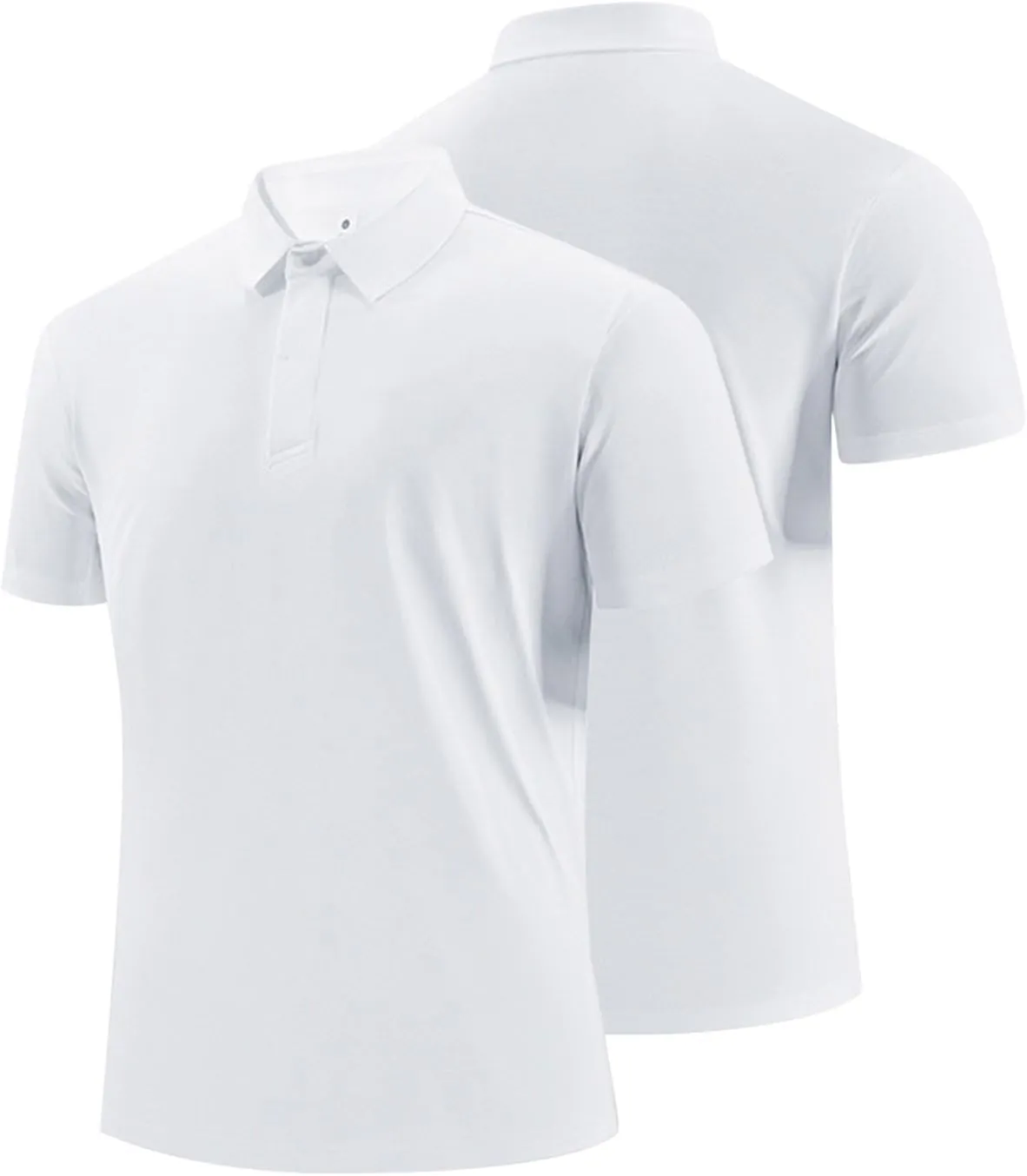 Mens Performance Shirt Summer Solid Outdoor Golf Short Sleeve Tops Plus Size Loose Fit Lightweight Athletic Blouse