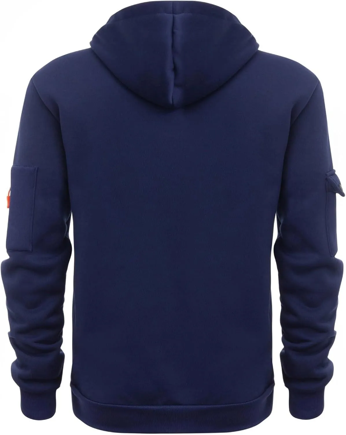 Mens Sports Casual Full Zipper Long Sleeved Hooded Hooded Sweater Zipper Closure Hoodie Slim Fit Fleece Sweatshirt