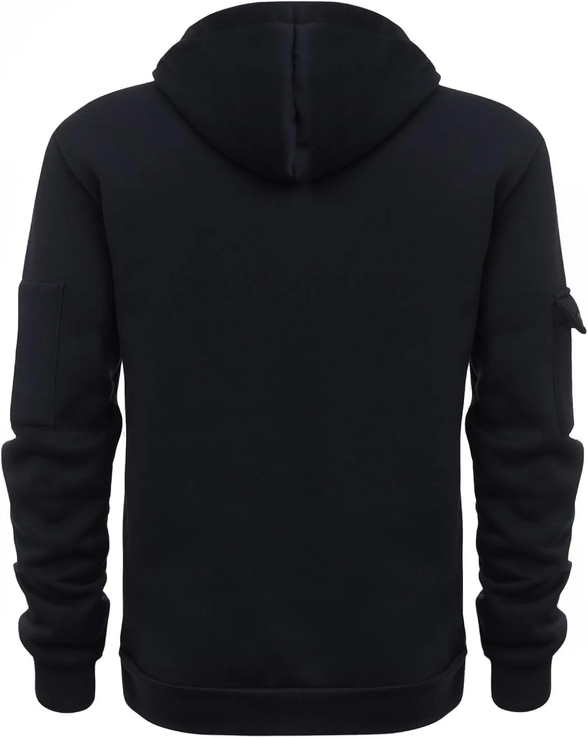 Mens Sports Casual Full Zipper Long Sleeved Hooded Hooded Sweater Zipper Closure Hoodie Slim Fit Fleece Sweatshirt