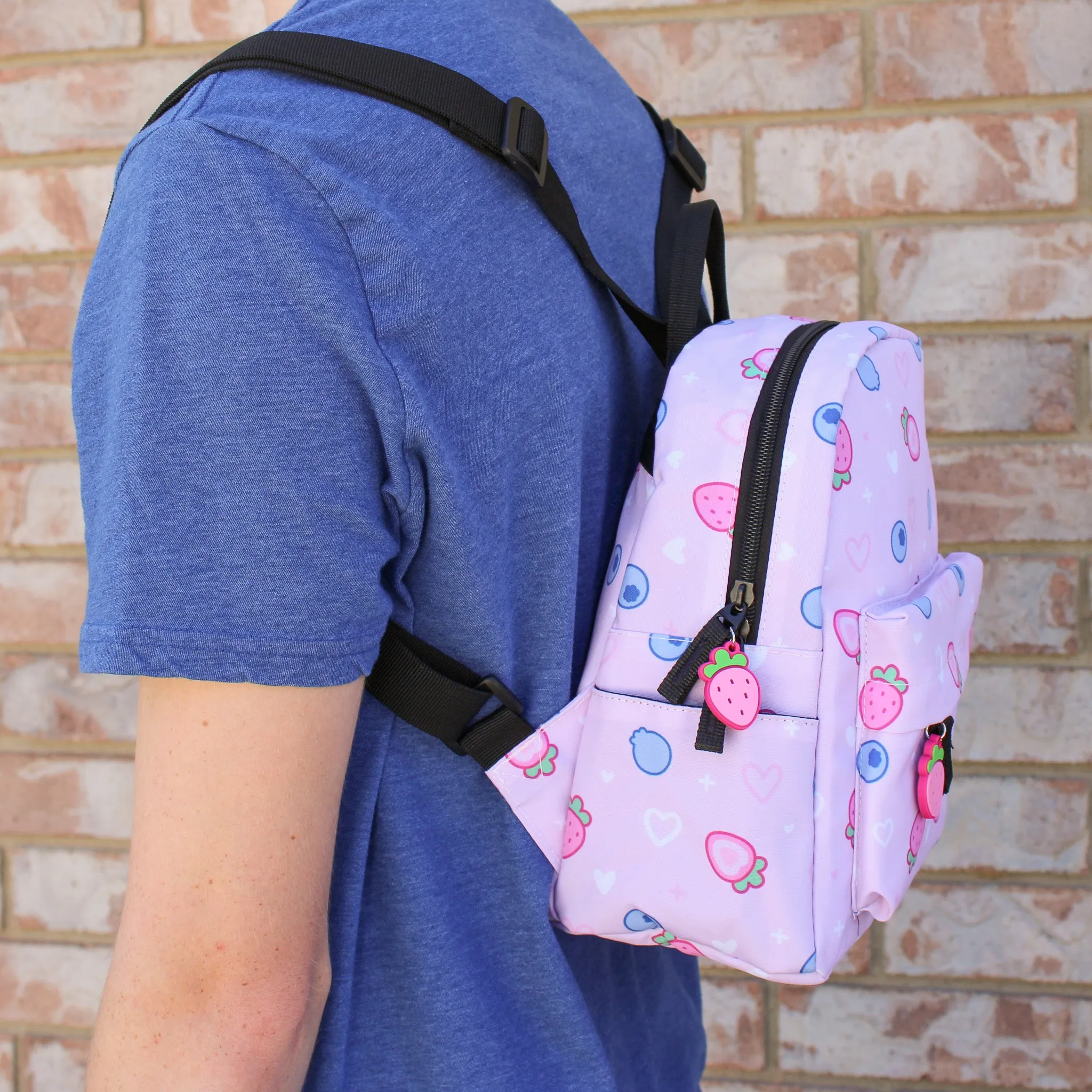 mini berry backpacks