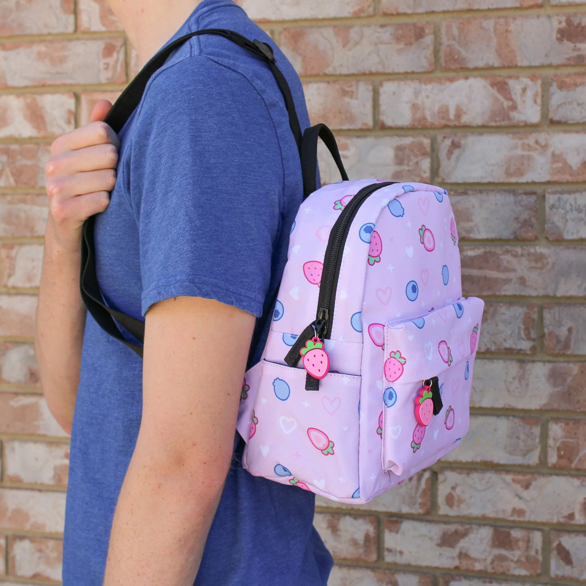 mini berry backpacks