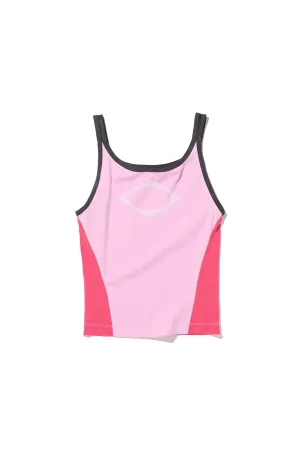 MISCHIEF - RHOMBUS COLOR BLOCKED SLEEVELESS_PINK