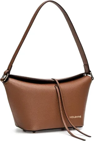 molshine Pebble Leather Small Hangbag,Fashion Casual Top Handle Shoulder Bag Armpit Bags for Women Lady Travel Work DLK0019
