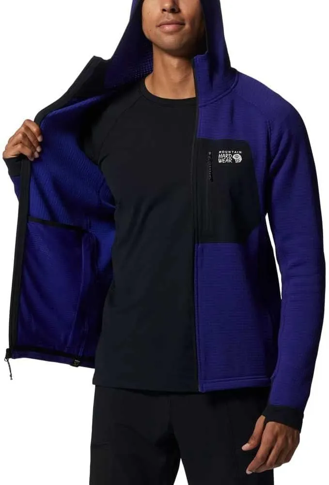 Mountain Hardwear Men's Polartec Power Grid Full Zip Hoody