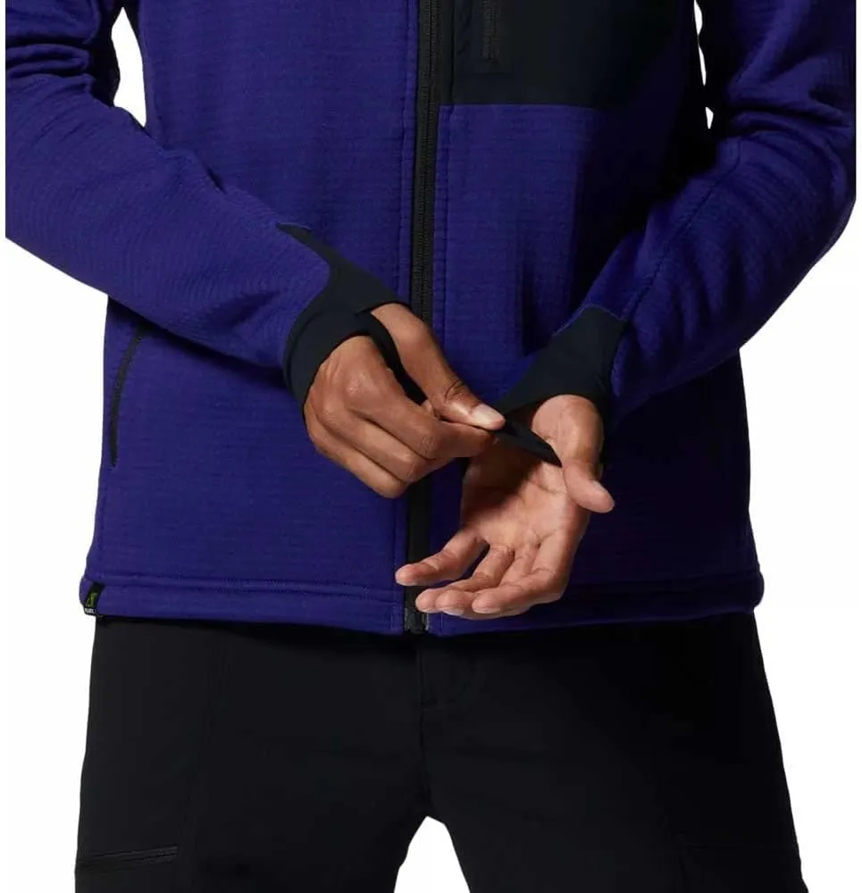 Mountain Hardwear Men's Polartec Power Grid Full Zip Hoody
