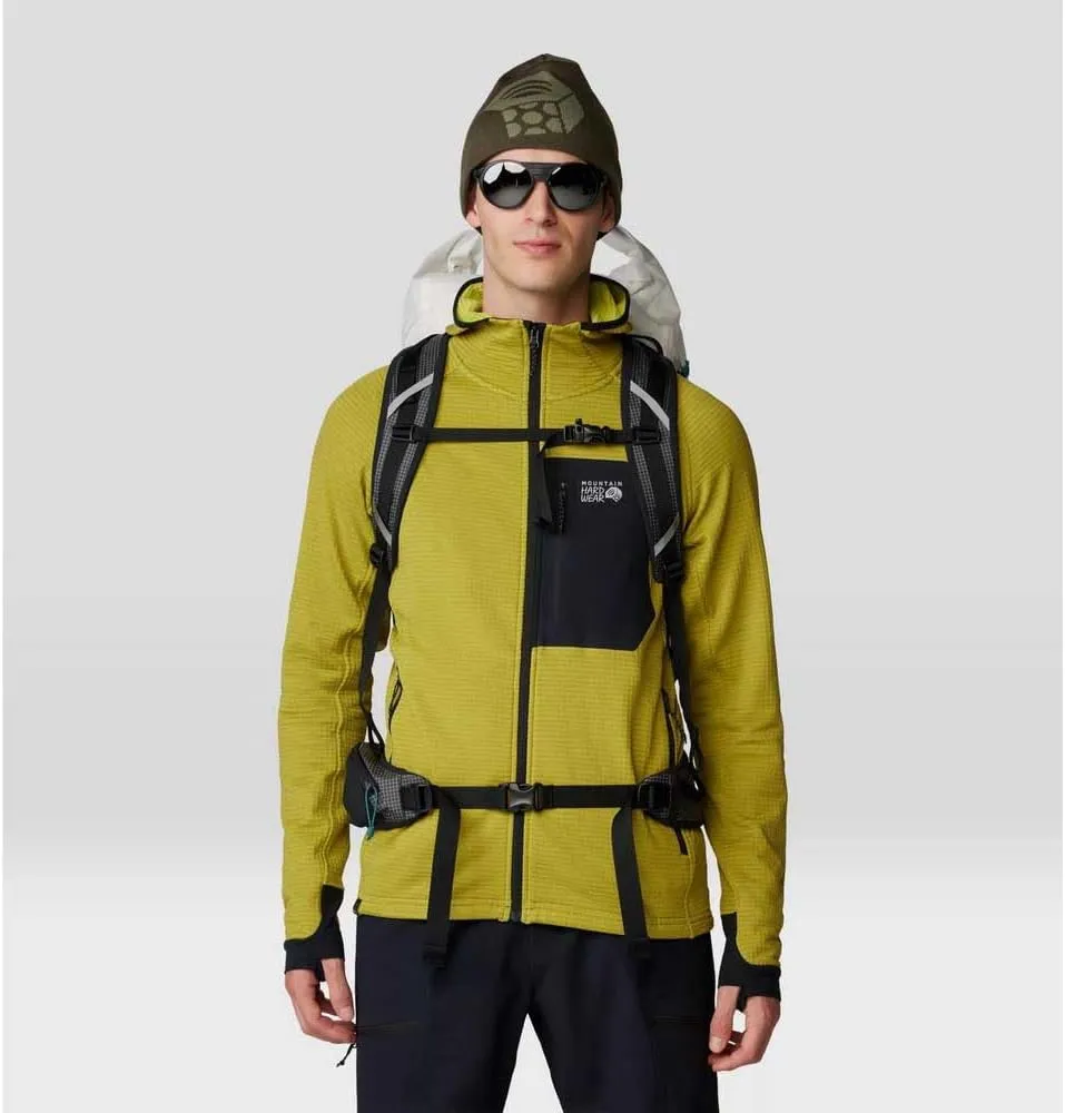 Mountain Hardwear Men's Polartec Power Grid Full Zip Hoody