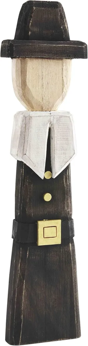 Mud Pie Wood Pilgrim, Boy Table Sitters