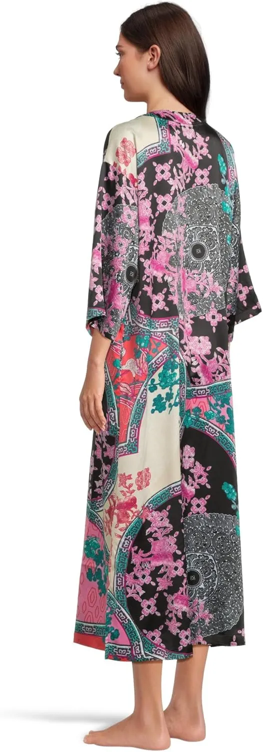 N Natori womens Brocade Caftan Length 52"