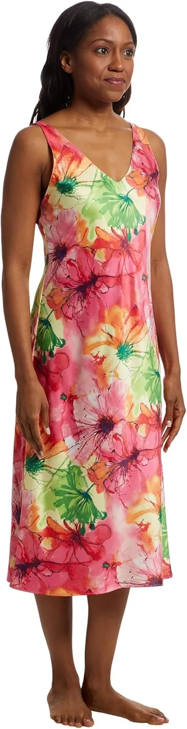 N Natori womens Radiance - Satin Gown Length 46"