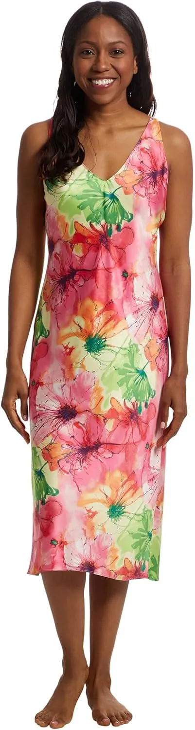 N Natori womens Radiance - Satin Gown Length 46"