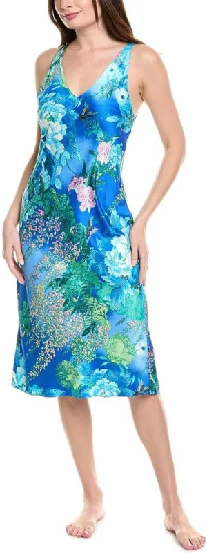 N Natori Women's Wisteria Garden Gown Length 46"