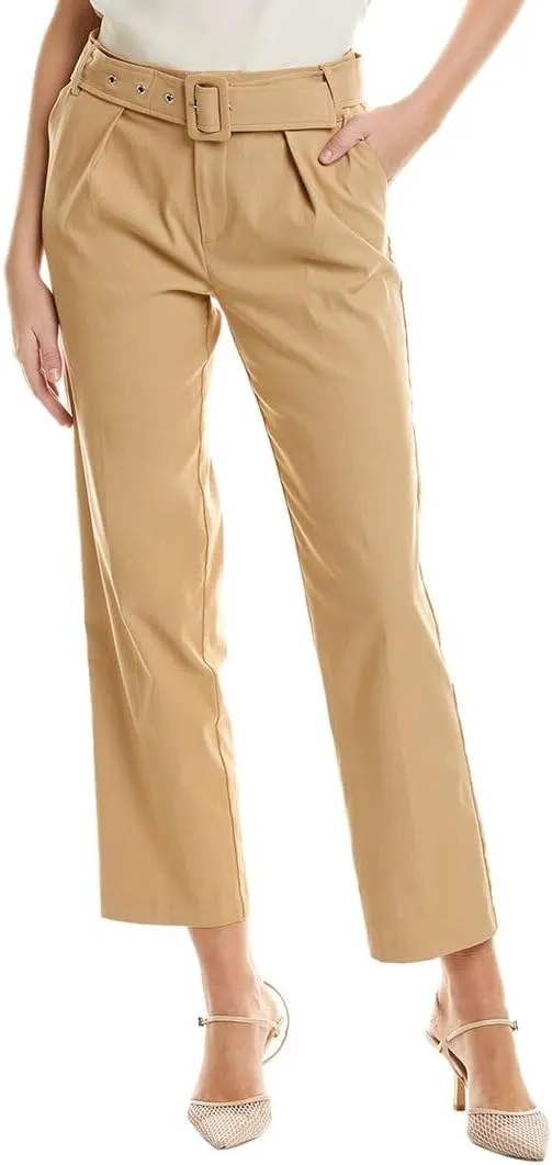 Nanette Nanette Lepore Womens Belted Pant, 16, Brown
