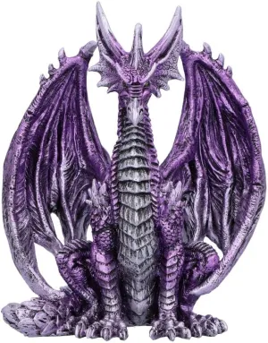 Nemesis Now Porfirio Dragon Figurine, Purple, 17.7cm
