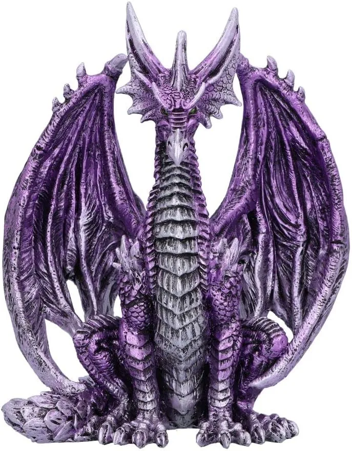 Nemesis Now Porfirio Dragon Figurine, Purple, 17.7cm