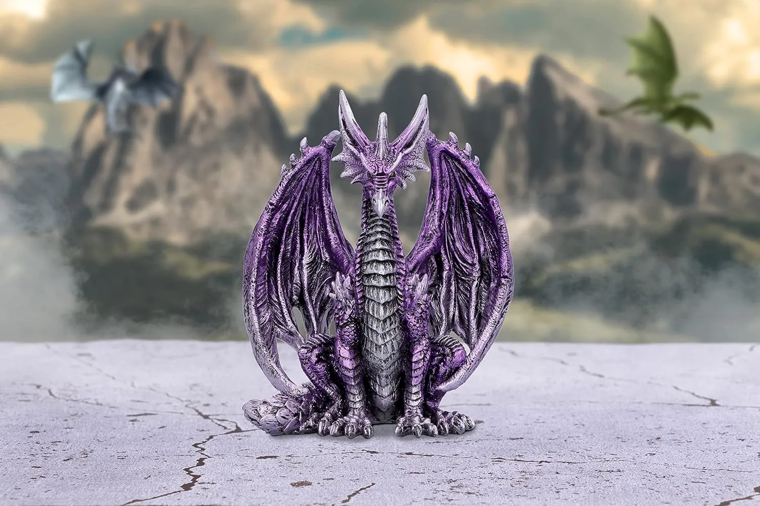 Nemesis Now Porfirio Dragon Figurine, Purple, 17.7cm