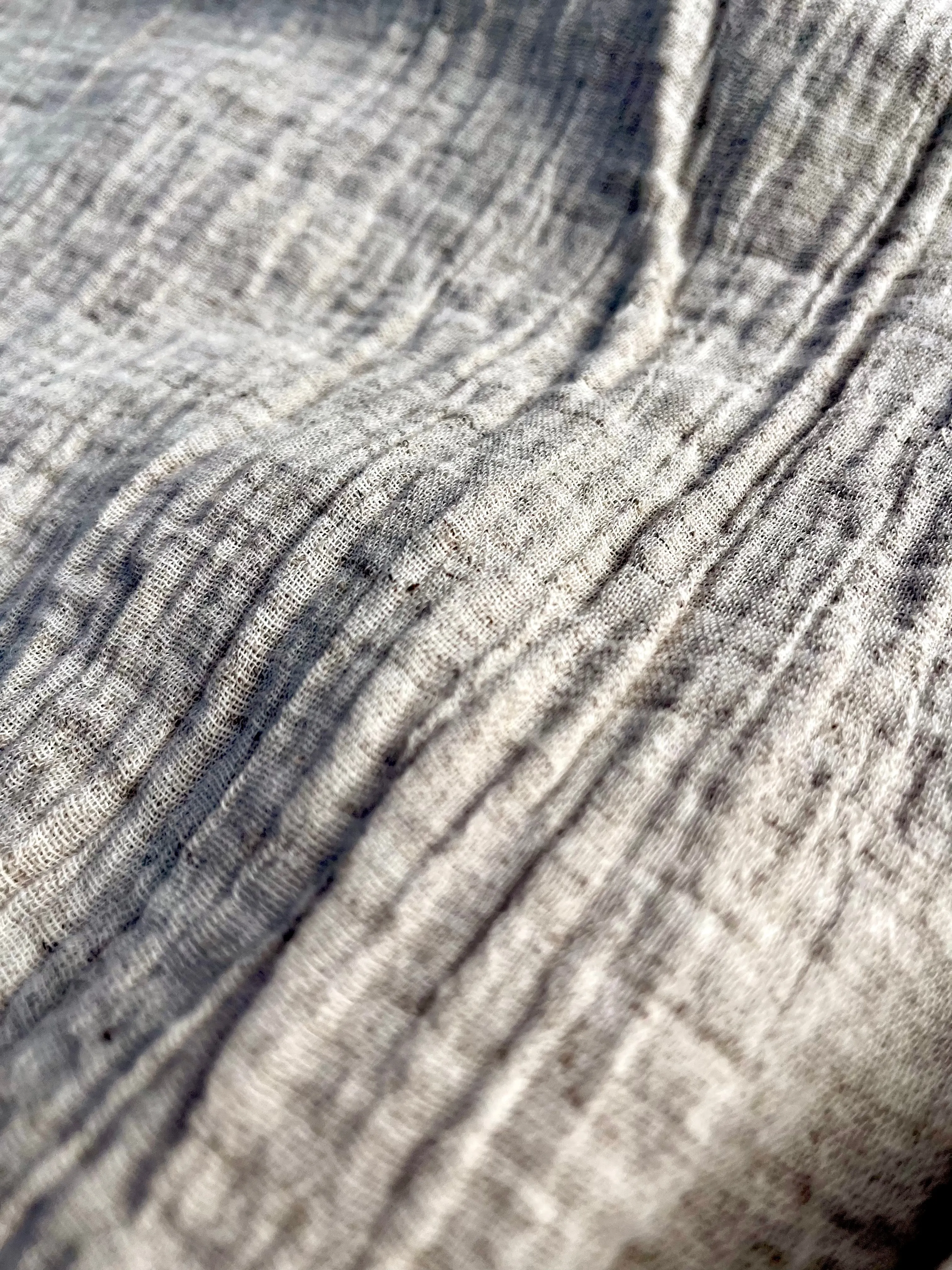 Neutral Hemp Organic Cotton Fabric Double Layer Muslin Fabric.
