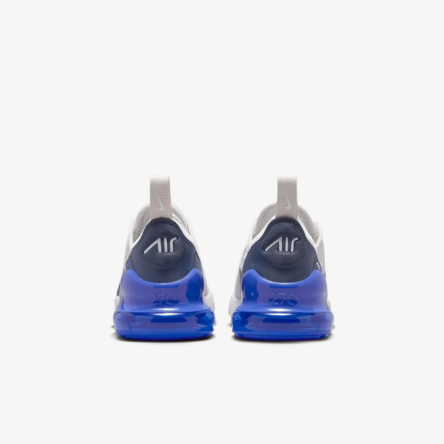 Nike Air Max 270 Little Kids' Shoes (AO2372-041, Vast Grey/Hyper Royal/Thunder Blue/White)