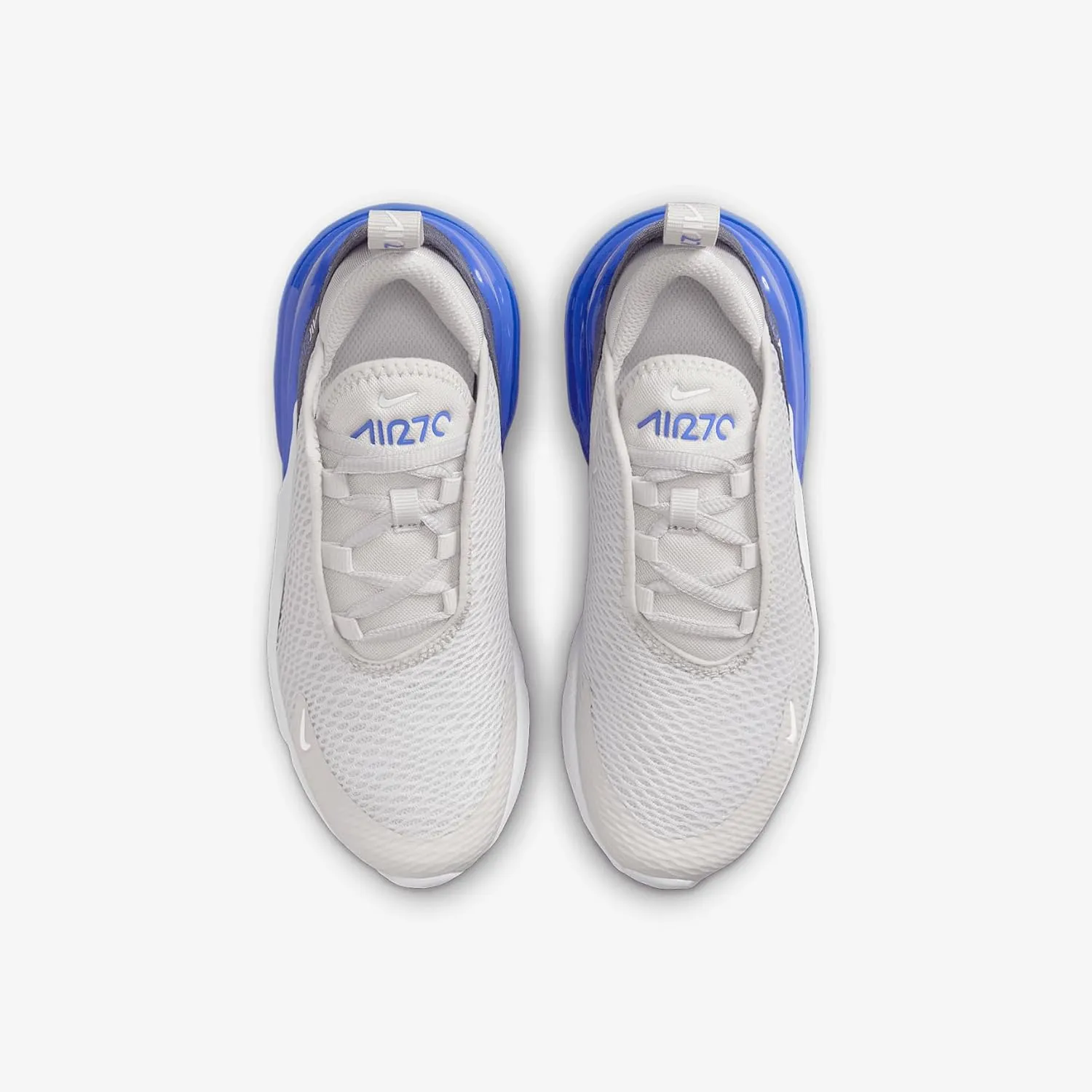 Nike Air Max 270 Little Kids' Shoes (AO2372-041, Vast Grey/Hyper Royal/Thunder Blue/White)