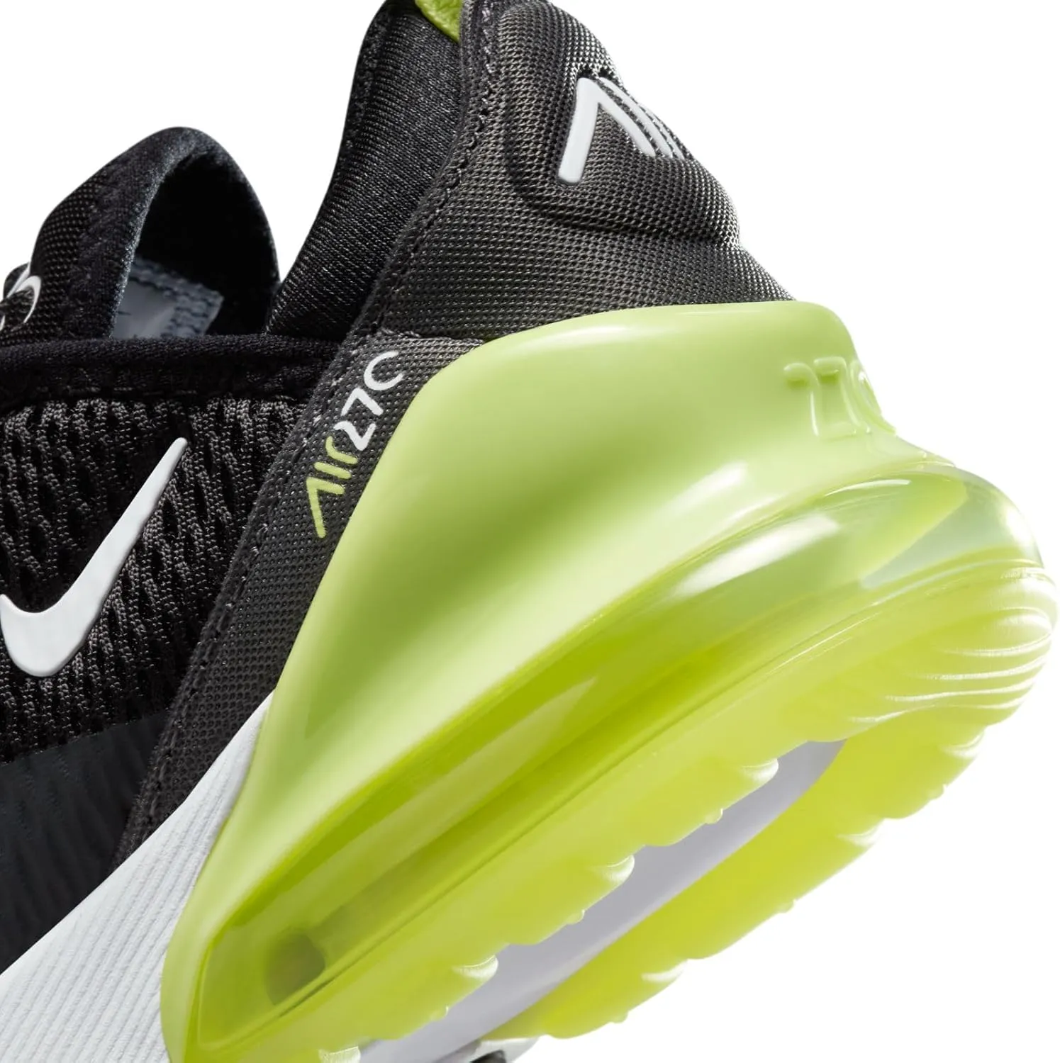 Nike Air Max 270 Little Kids' Shoes (AO2372-704, Light Lemon Twist/Black/Anthracite/White)