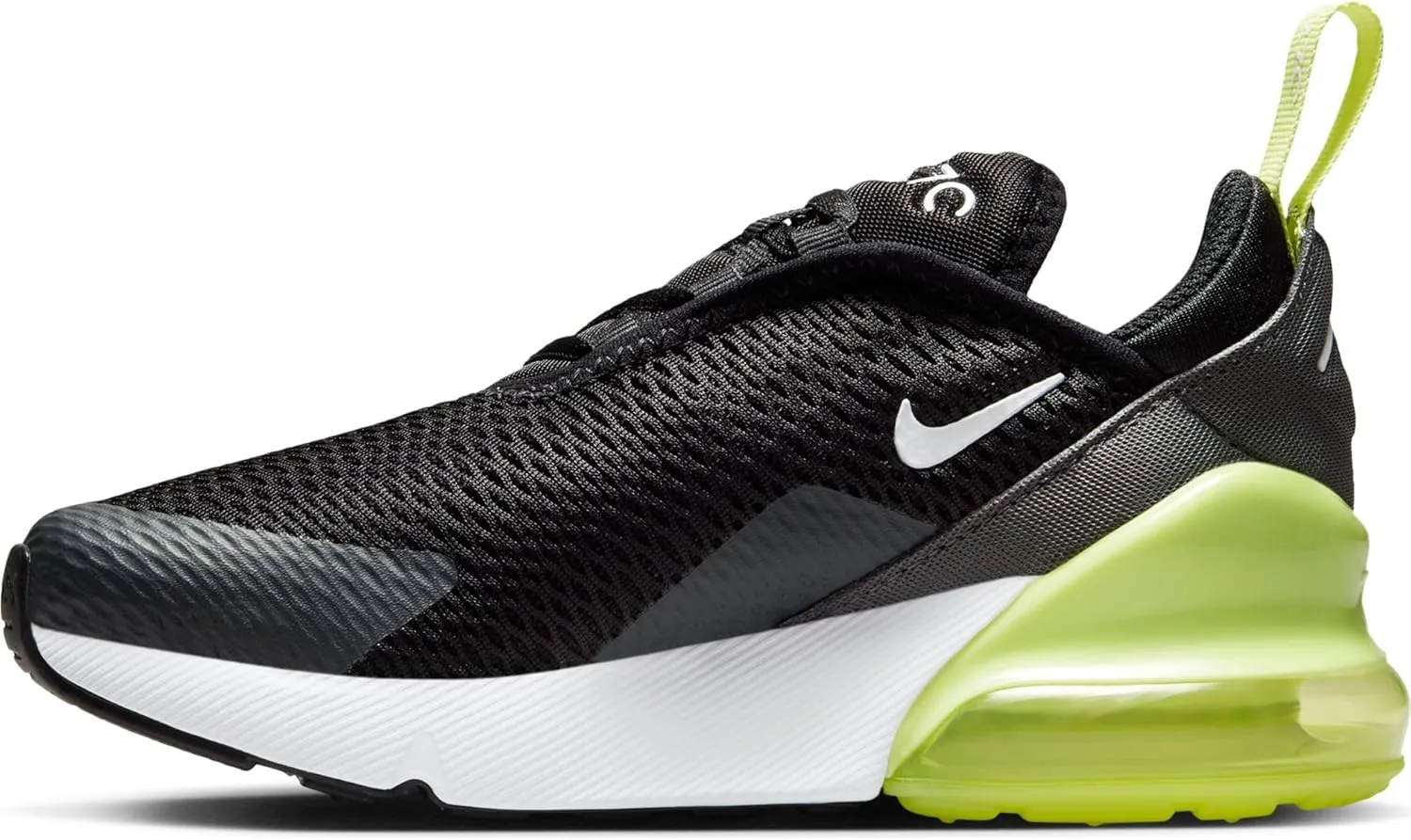Nike Air Max 270 Little Kids' Shoes (AO2372-704, Light Lemon Twist/Black/Anthracite/White)