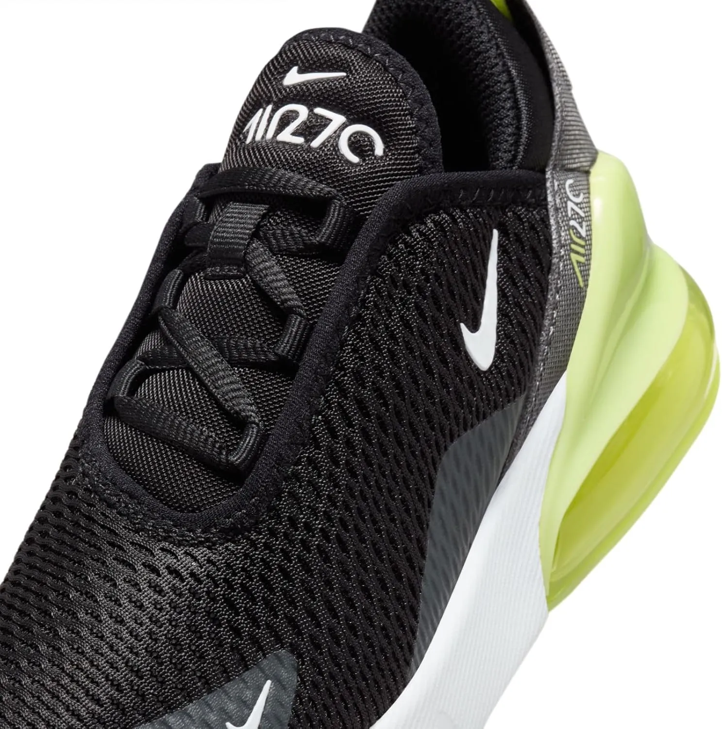 Nike Air Max 270 Little Kids' Shoes (AO2372-704, Light Lemon Twist/Black/Anthracite/White)