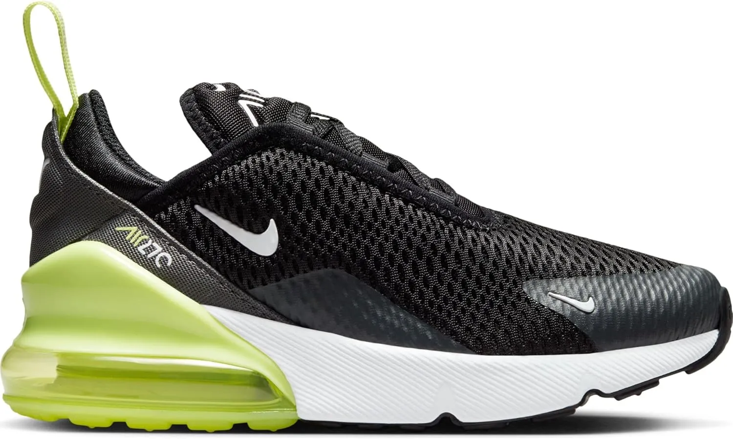 Nike Air Max 270 Little Kids' Shoes (AO2372-704, Light Lemon Twist/Black/Anthracite/White)