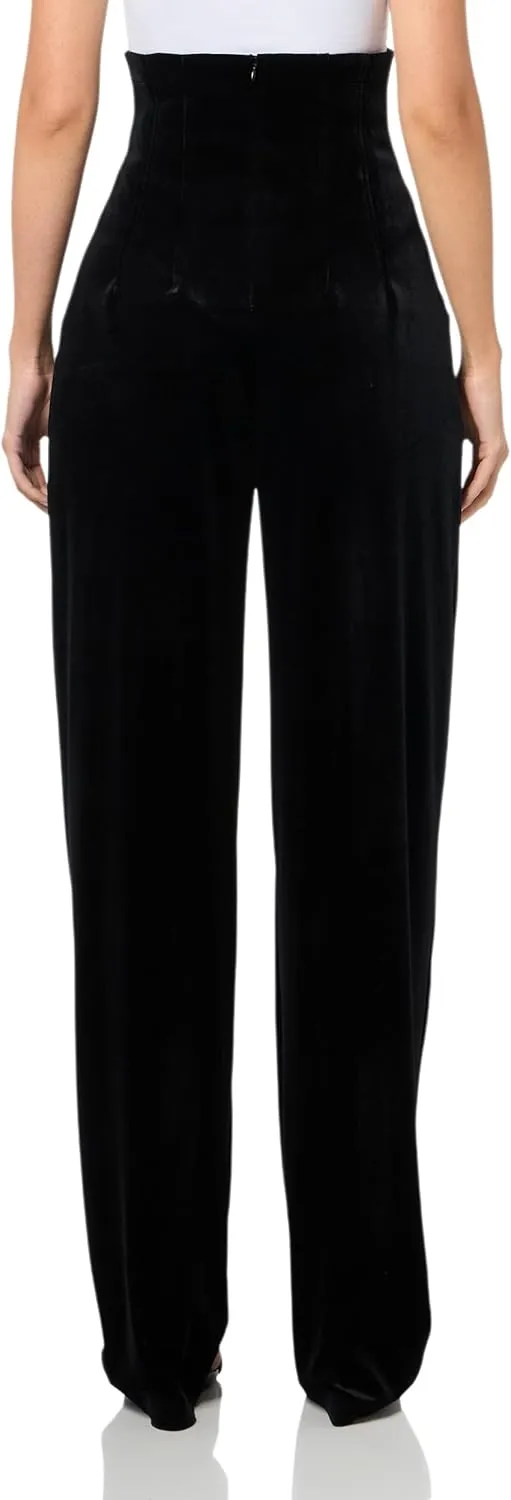 Norma Kamali Women's High Waist Tailored Pleat Pant